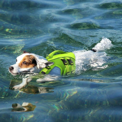 Queenmore Dog Swimming Vest, Reflective Dog Life Jackets Large, Adjustable Pet Life Vest With Rescue Handle, Ripstop, For Sausage Dog,Corgi,French Bulldog,Pug,Pitbull (Rose,XL)