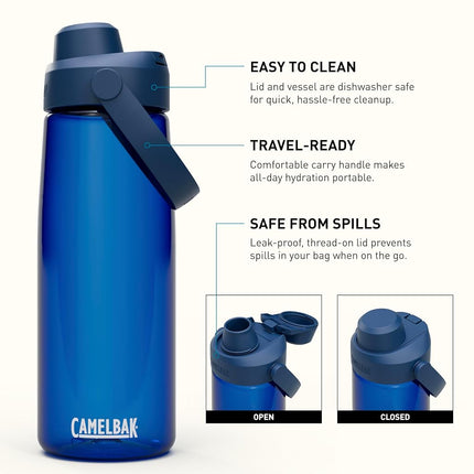 Gourde CamelBak Thrive Chug 750 ml avec Tritan Renew - Bouchon antifuite, Oxford
