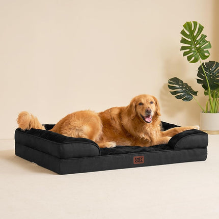 EHEYCIGA Orthopedic Dog Beds Large Sized Dog, Waterproof Washable Pet Bed