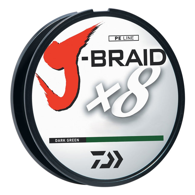J-BRAIDX8, Bulk, Dark Green, Mono Dia.= 30lb.