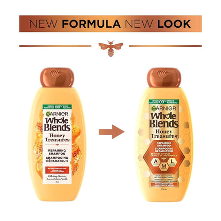 Garnier Hair Care Whole Blends Honey Treasures Repairing Shampoo 12.5 Fluid Ounce