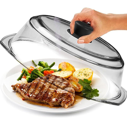 Le'raze Tall Microwave Glass Plate Cover - Splatte