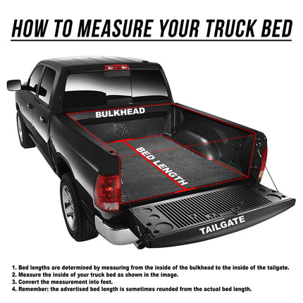 DNA Motoring TTC-RU-031 Truck Bed Soft Roll-Up Tonneau Cover Compatible with 04-13 Silverado Sierra 1500 5.75Ft Fleetside/Styleside Bed