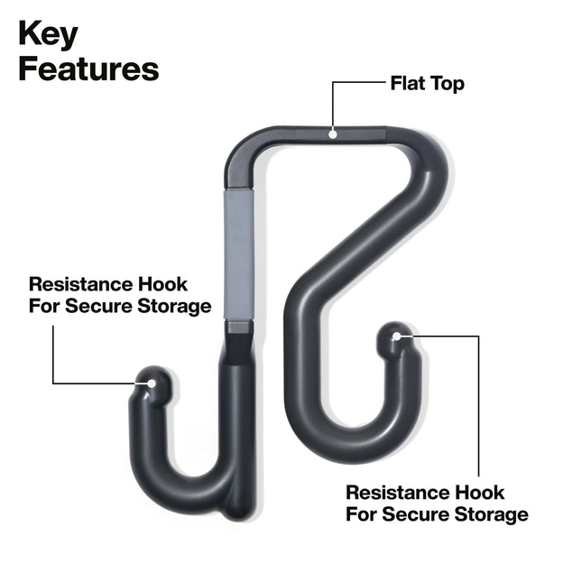 KLEIN TOOLS BC311M Magnetic 2-Inch S-Hook for Lineman Bucket, Bucket Work Center Compatible Hook with Impact-Resistant Nylon, Personalized Organization for Aerial Utility Workers, Tool-Free Setup