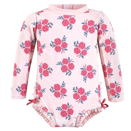 Hudson Baby Baby Girl's Toddler Swimsuit, Pink Nav
