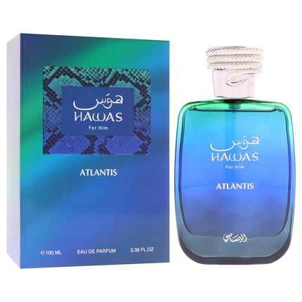 Hawas Collection - Atlantis by Rasasi for Men - 3.38 oz EDP Spray