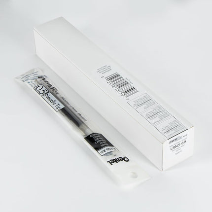 Pentel Refill Ink - for EnerGel Gel Pen, 0.5mm Needle Tip, Fine, Black Ink, Pack of 6 Refills