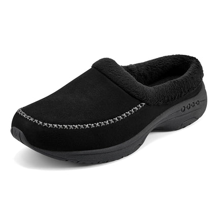 Easy Spirit Women's Traveltime12 Mule, Black/Silve