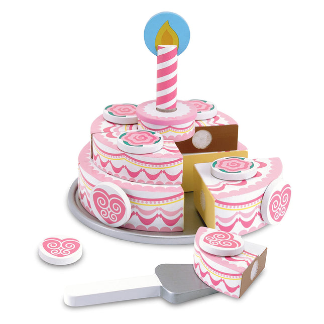 MaMeMi Wooden Triple-Layer Party Cake