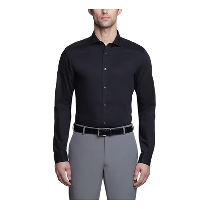 Calvin Klein Men's Non Iron Slim Fit Herringbone F
