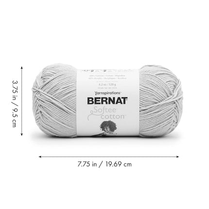 Bernat Softee Cotton Golden Yarn - 3 Pack of 120g/4.25oz - Nylon - 3 DK (Light) - 254 Yards - Knitting, Crocheting & Crafts