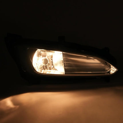 HECASA Pair Fog Light Compatible with 2013-2016 Hyundai Santa Fe Sport Halogen Front Bumper Driving Fog Lamp Clear Lens Plastic Driver & Passenger Side