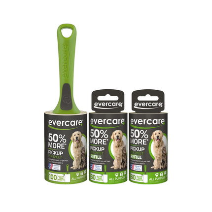 Evercare Pet Hair Extra Sticky Lint Roller with 2 