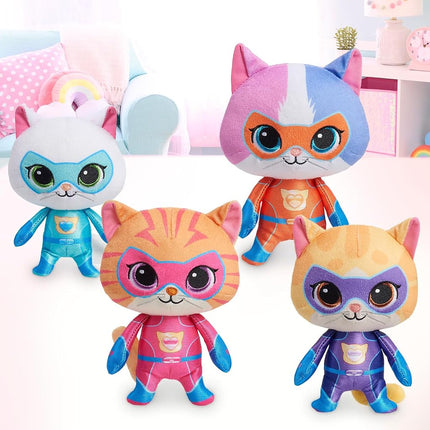 Just Play Disney Junior SuperKitties Peluche Pequeño de 7 Pulgadas, Sparks, Gatito, Juguetes para Niños de 2 Años en Adelante