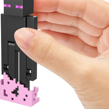 Mattel Minecraft Action Figure & Accessories 2-Pack with Enderman in 3.25-inch Scale, Collectible Toy Set