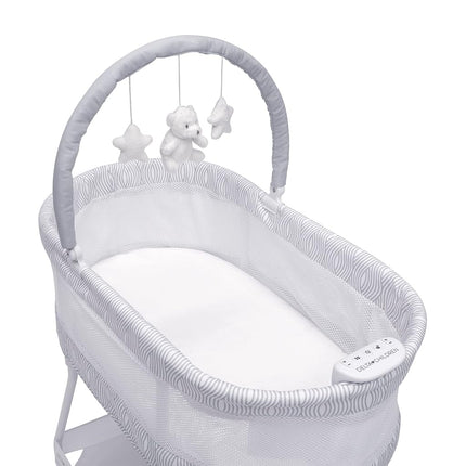Delta Children Adjustable, fabric, Mesh, White/Grey, Bassinet