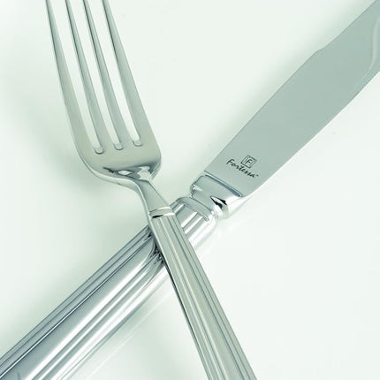 Fortessa Metropolitan 18/10 Stainless Steel Flatware, 5 Piece Place Setting, Service for 1