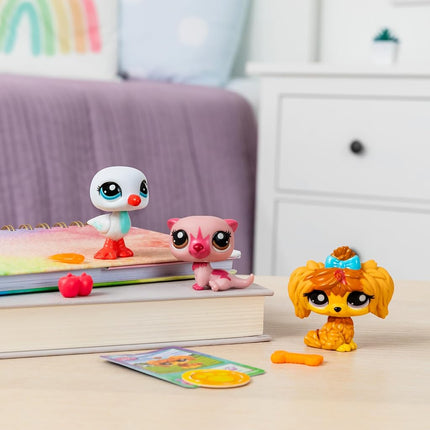 Littlest Pet Shop Pet Trio Tube City Vibes | Each Pet Trio Tube Contains 3 LPS Mini Pet Toys 1 Accessory 1 Collector Card And 1 Virtual Code | Collectable Toys For Girls And Boys