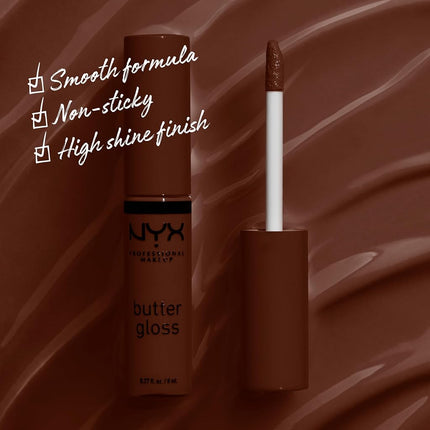 NYX Professional Makeup Butter Gloss, Lip Gloss, Shade: Lava Cake