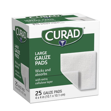 Curad Pro-Gauze Sterile Pads, 4" x, 4", 25ct