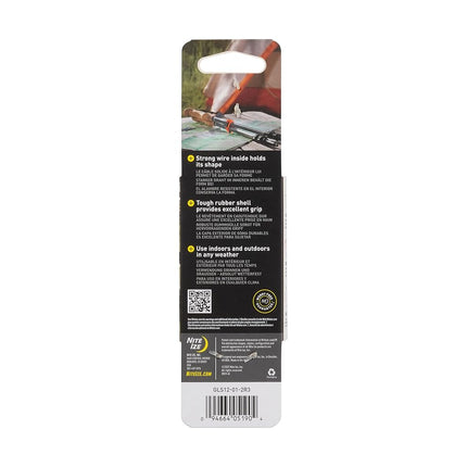 Nite Ize Gear Tie Loopable Reuseable Rubber Twist Tie, 12 Inch, Black, 2-Pack