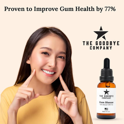 Goodbye Gum Disease - Organic Home Remedy for Oral Gum Disease | 100% Pure Neem and Clove Essential Oils for Oral Care | Effective and Natural Gingivitis Treatment