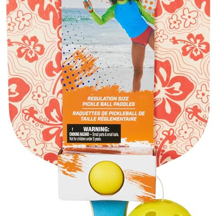 Swimways Hydro Paddle & Pickleball Set, Pickleball Paddles and Balls for Pool, Lake and Beach Games, Outdoor Toys for Kids and Adults Aged 5 & Up