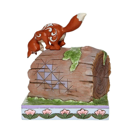 Disney Traditions Fox And Hound On Log Figurine, Multicolour, S, 6008077