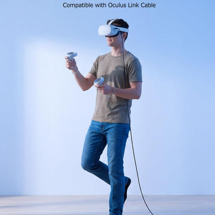 Câble USB C Actif Cable Matters de 5 m pour Casque Oculus Quest 2 et Disques Durs (Compatible avec la Fonctionnalité de Câble Oculus Link) en 5 Mètres / 16,4 Pieds - Non Compatible avec les Écrans ou les Stations d'Accueil