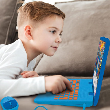 Lexibook Hot Wheels JC598HWi2 Bilingual Educational Toy for Kids with 124 Activities for Learning, Playing Games and Music Blue