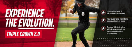 Pantalon de baseball à bas ouvert CHAMPRO Triple Crown 2.0 pour garçons - Graphite