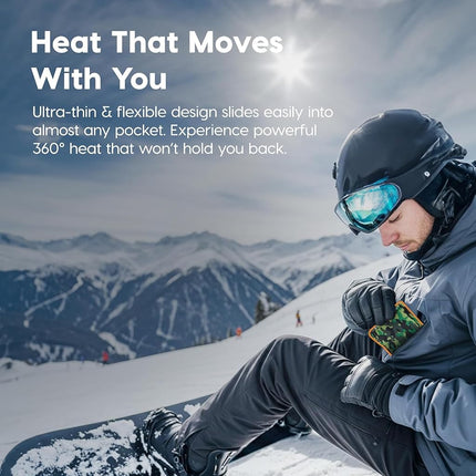 IRIS USA Hand Warmers, Extra Large - 30 Individual Warmers, Up to 18-Hour Heat Packs for Hot Hands Feet & Body, Unique Camo Pattern, Disposable Portable Pocket Warmers Bulk for Camping Skiing Outdoor
