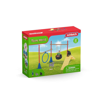 Schleich Farm World - 20Pc Puppy Agility Training Playset - Kids 3+ | 42536