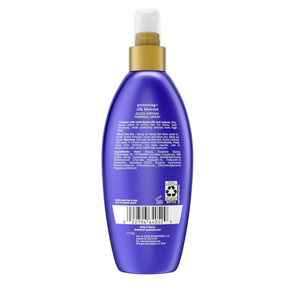 OGX Protecting + Silk Blowout Quick Drying Thermal Spray, 6 Fl Oz (Pack of 1)