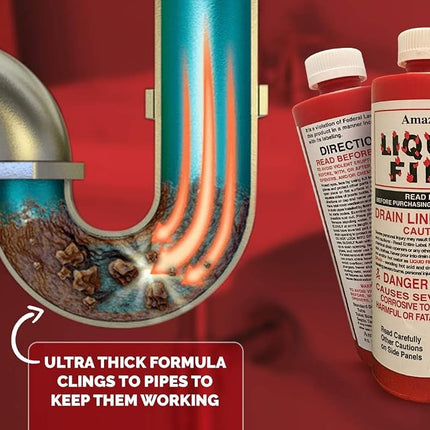 Liquid Fire Drain Line Opener, 32 Oz
