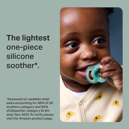 Tommee Tippee Nighttime Orthodontic Dummy 6-18m Silicone Pack of 6