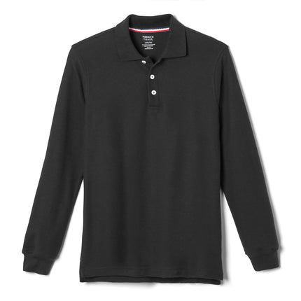 French Toast Boys' Long-Sleeve Pique Polo Shirt, B