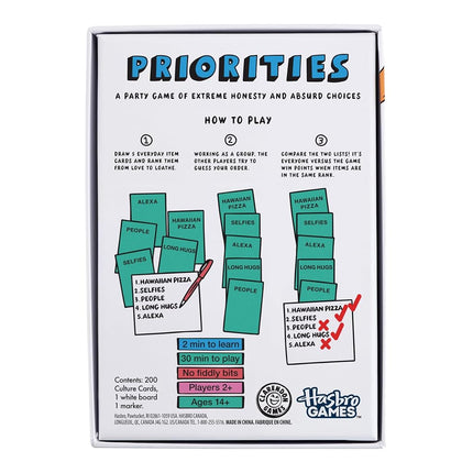 Priorities Game - English Version