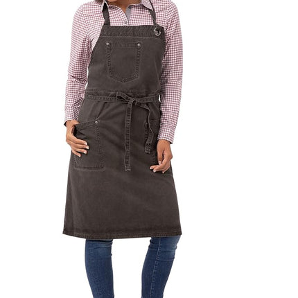 Chef Works ABAQ054-PEW-0 Dorset Antique Bib Apron 