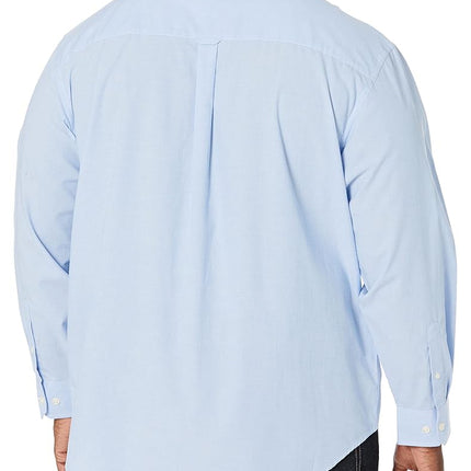 Izod Men's Performance Comfort Long Sleeve Solid Button Down Shirt, American Dream, XL
