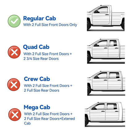Window Visors Rain Guards for 2004-2012 Chevy Colorado/GMC Canyon Regular