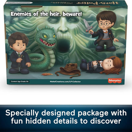 Fisher-Price Little People Collector Coffret Harry Potter et la Chambre des secrets en édition spéciale pour les adultes et les fans avec 4 figurines