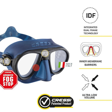 Cressi Calibro + Corsica Snorkeling Set - Black, Uni
