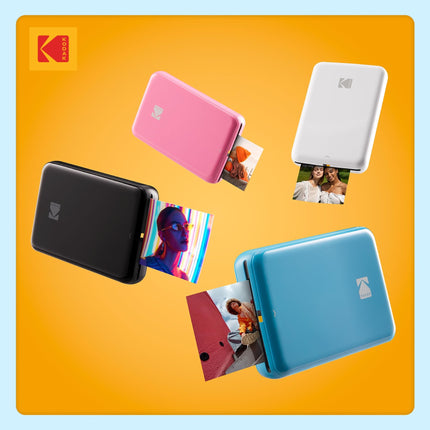 KODAK Step Instant Smartphone Photo Printer, Portable Mini Color Wireless Mobile Printer, Zink 2x3” (5.1x7.5 cm) Sticky-Back Photos, Bluetooth Compatible with iOS & Android Devices, Editing App, Blue
