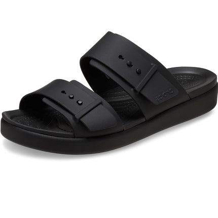 Crocs Women Sandal,Brooklyn Buckle Low,Black,3 UK 