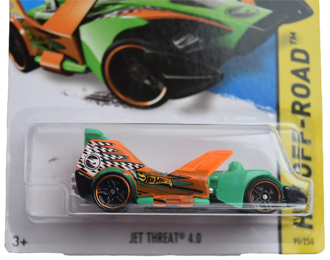 Hot Wheels Off Road Series Jet Threat 4.0 95/250, Green/Orange Wing