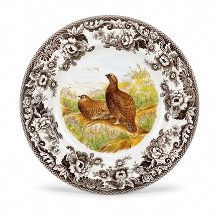 Spode Woodland Red Grouse Dinner Plate