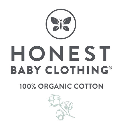 HonestBaby Multipack Short Sleeve T-Shirt Tee 100% Organic Cotton Infant Baby, Toddler, Little Kids Boys, Girls, Unisex, Bright White, 3-6 Months
