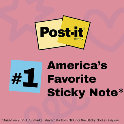 3M 6845-SSP self-Adhesive Note Paper Rectangle Multicolor 45 Sheets