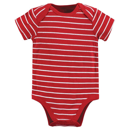 Lot de 3 bodys en coton Hudson Baby pour bébé unisexe, motif « Valentine Heartbreaker », 0-3 mois